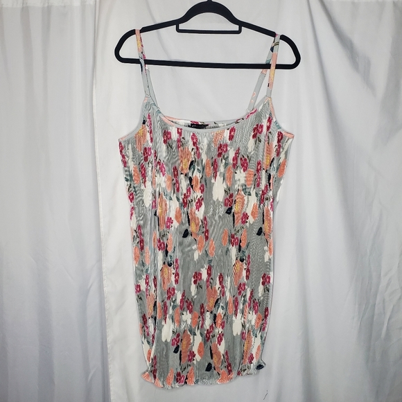 ◇◇ City Chic Floral Knife Pleat Slip Dress Size 12 NWT - Picture 1 of 7